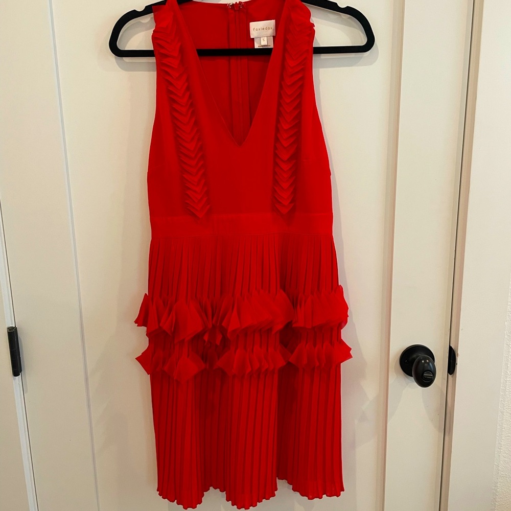 EXCELLENT CONDITION- Foxiedox Red dress. Only worn once. Small.
